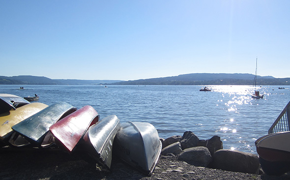 View from Sandseele campsite, Reichenau island