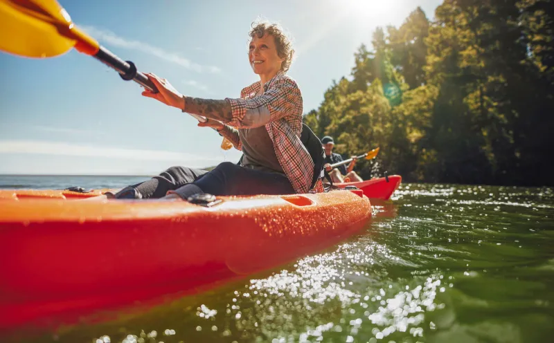   Canoe trip on Lake Constance