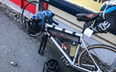 Flat tire in Friedrichshafen