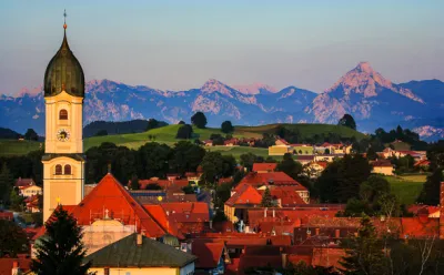 Alpenglow in Nesselwang
