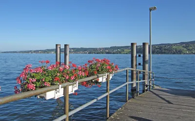 ship jetty, Reichenau Island