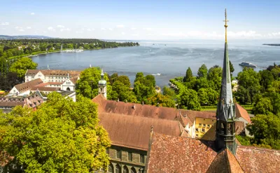 View from Constance' Münster church of the lake