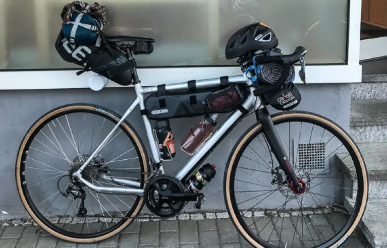 Packed bike
