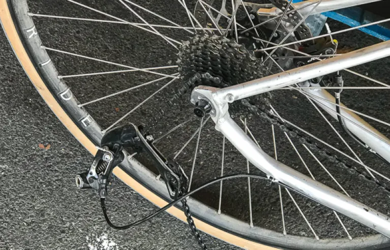 Arrival in Konstanz and broken derailleur 