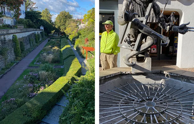 Gardens and Kappedeschle fountain Radolfzell