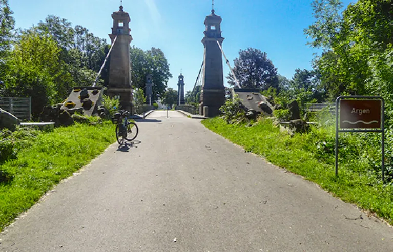 Suspension bridge over the Argen, Kressbronn