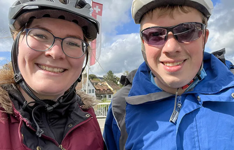 On the bridge in Stein am Rhein