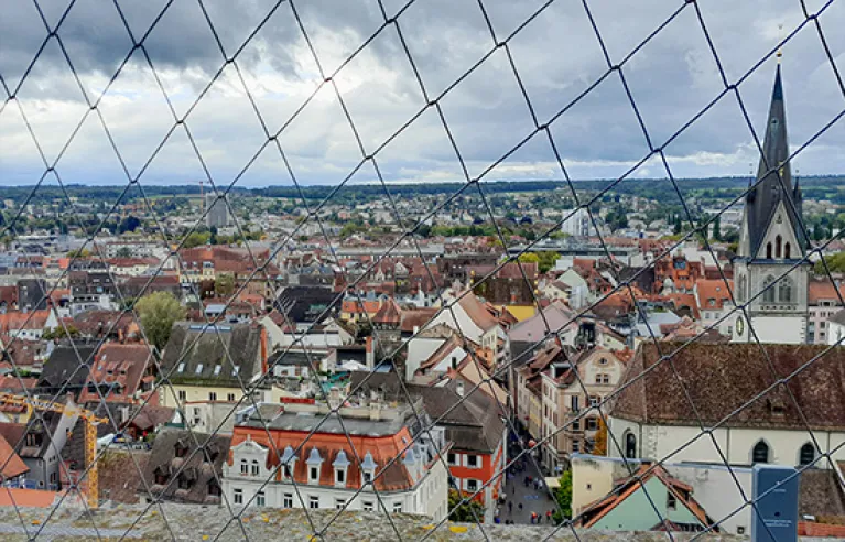 View from the tower of the cathedral in Constance