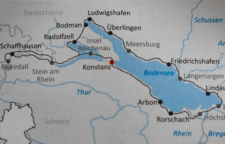 Map Lake Constance cycle tour