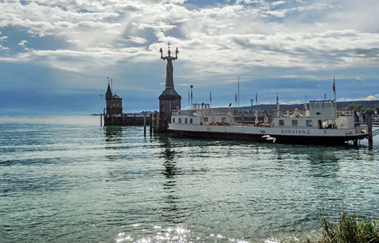 Imperia in front of the port of Constance