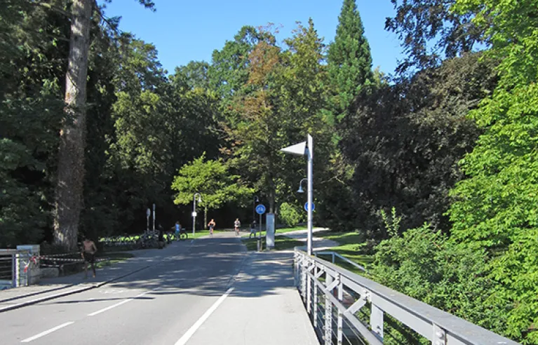 Bicycle bridge in Constance