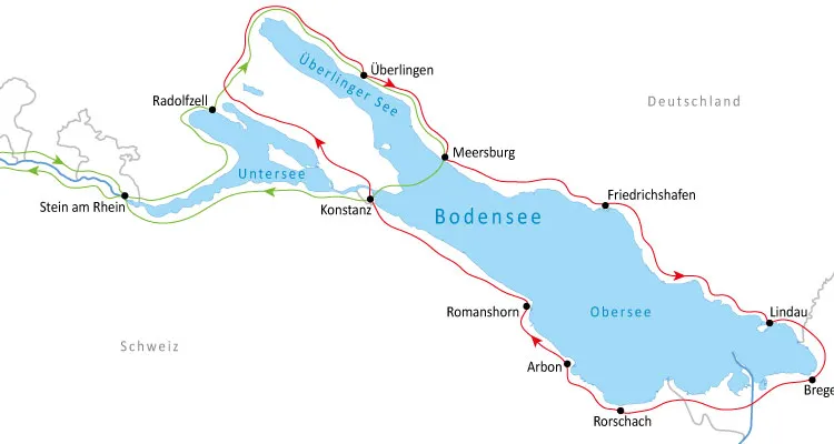 Gepäcktransport am Bodensee-Radweg
