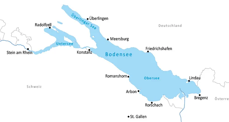 Lake Constance overview map