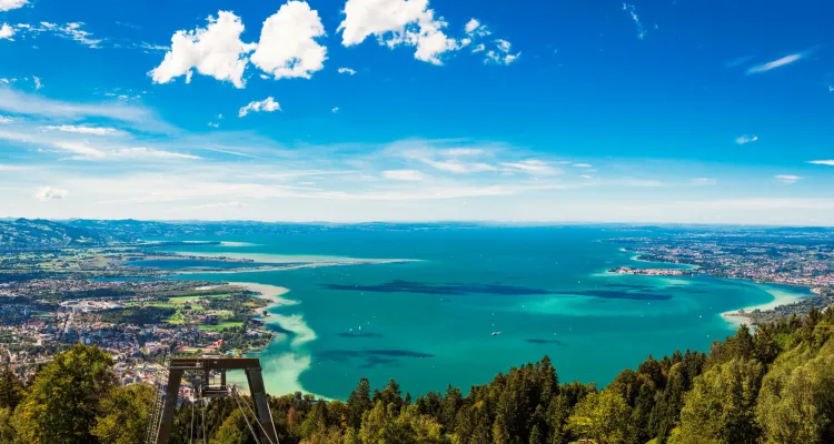 Lake Constance panorama with view from the Pfänder