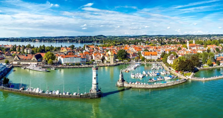 Lindau, View of the harbor