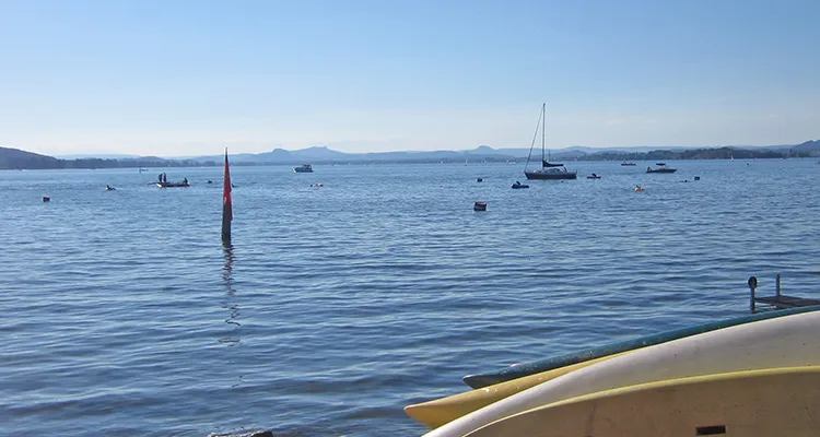 View from camping Sandseele, island Reichenau