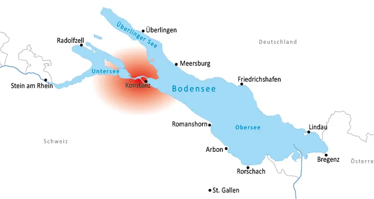 Accommodation along the Lake Constance Cycle Path in the Constance region